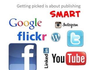 Getting picked is about publishing
smart
 