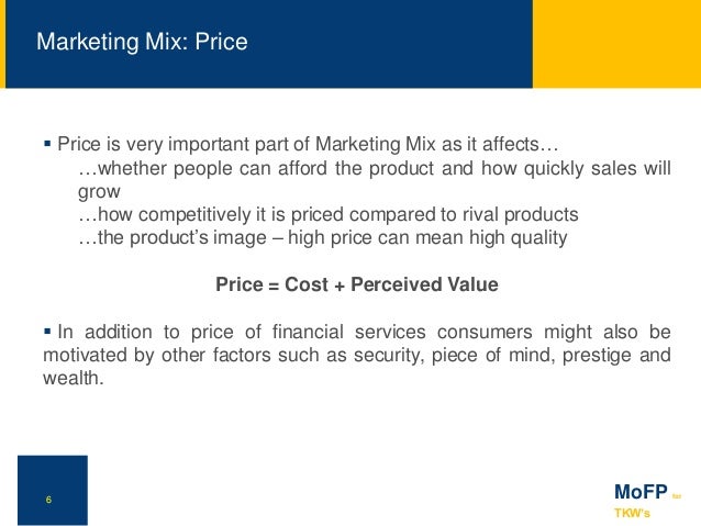 marketing mix for financial services marketing mix for financial services
