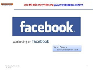 Marketing on facebook