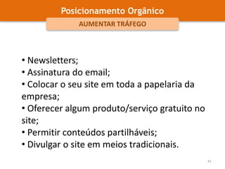 Contém um título, uma descrição e o URL para a página;