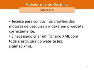 Posicionamento OrgânicoAUMENTAR BACKLINKS (LINK BUILDING) Relações Públicas (trocar links)