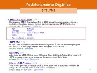 Publicar link em redes sociais