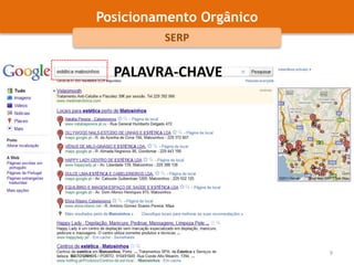 Posicionamento OrgânicoSERPPALAVRA-CHAVE9