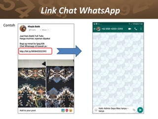 Link Chat WhatsApp
Contoh
 