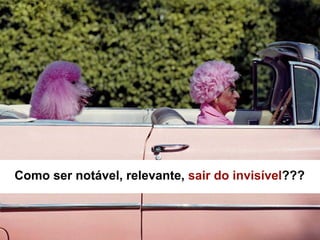 Como ser notável, relevante, sair do invisível???
 