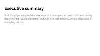 Marketing operating model - Kaiiax | PPTX