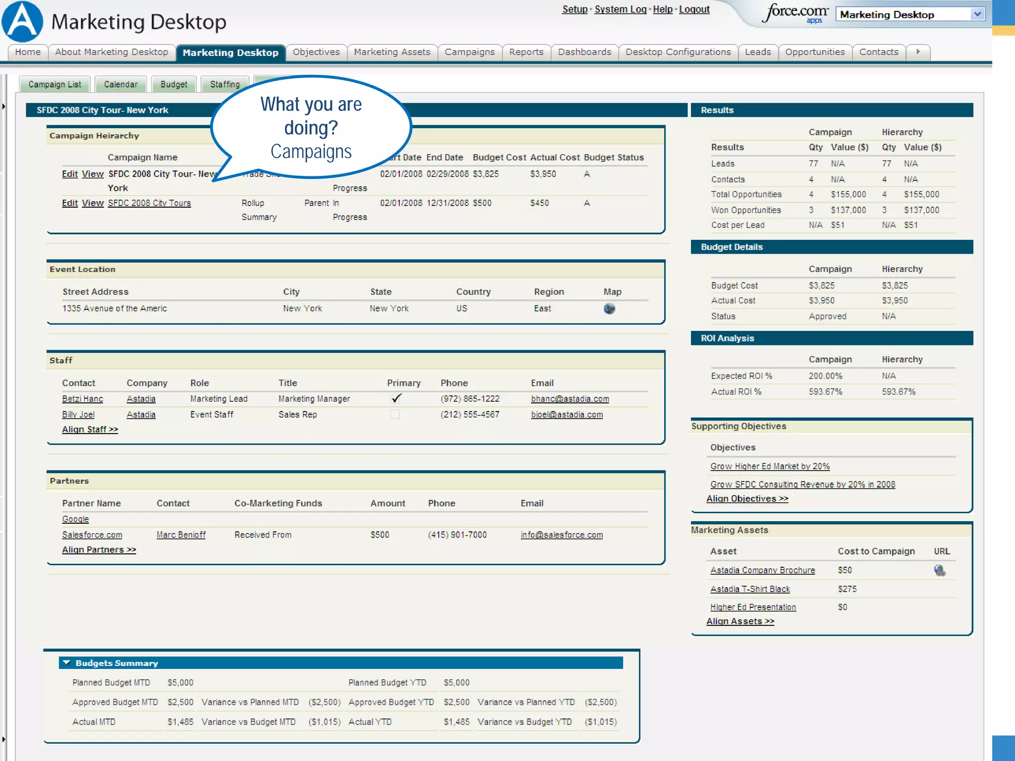 What you are
  doing?
 Campaigns




               Proprietary and Confidential © Astadia, Inc. | 8
 