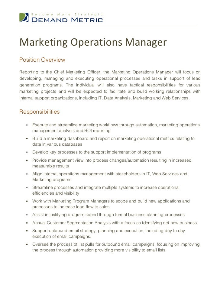 It Manager Job Description. Area Sales Manager Job 