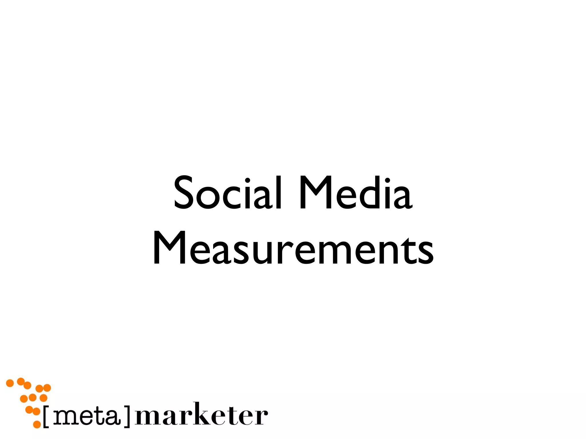Social Media Measurements 
