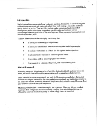 Marketing Overview Handout