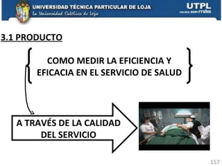 3.1 PRODUCTO COMO MEDIR LA EFICIENCIA Y EFICACIA EN EL SERVICIO DE SALUD A TRAVÉS DE LA CALIDAD DEL SERVICIO 