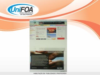 HABILITAÇÃO EM  PUBLICIDADE E PROPAGANDA 