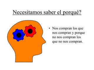 Necesitamos saber el porqué?

              • Nos compran los que
                nos compran y porque
                no nos compran los
                que no nos compran.
 