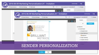 SENDER PERSONALIZATION
 