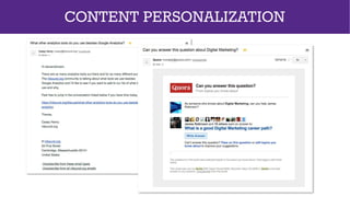 CONTENT PERSONALIZATION
 