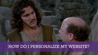 IP-BASED PERSONALIZATION
 