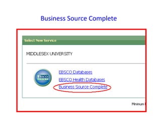 Business Source Complete 
