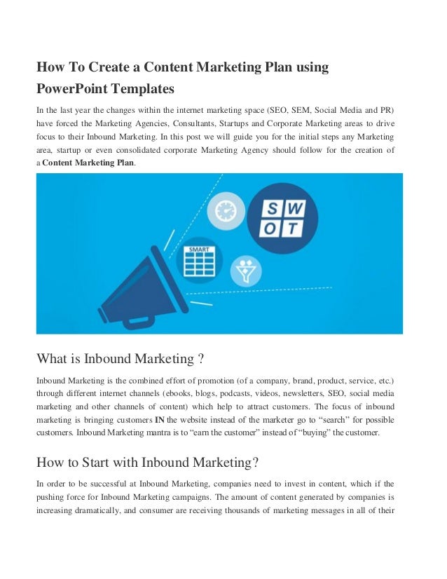 how to creat content marketing plan using powerpoint templates using powerpoint templates