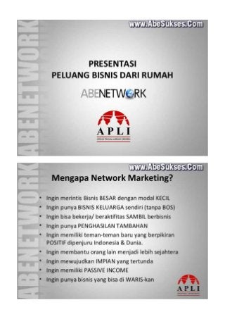 Marketing Plan Bisnis Abe Network