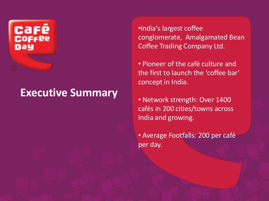 Marketing Plan of Cafe Coffee Day!