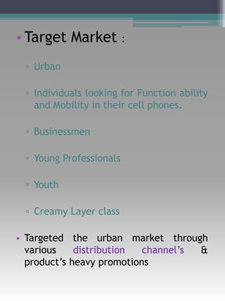 Marketing Plan : Futuristic Cell phone