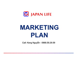 MARKETING
PLAN
Call: Keng Nguyễn - 0968.59.29.59
 