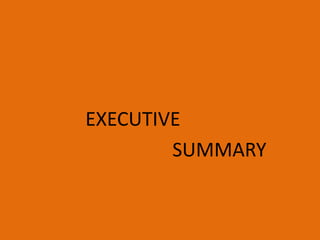 EXECUTIVE
SUMMARY
 