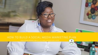 HOW TO BUILD A SOCIAL MEDIA MARKETING PLAN
CHISA PENNIX-BROWN, MBA NC’S #1 SMALL BUSINESS FACILITATOR
 
