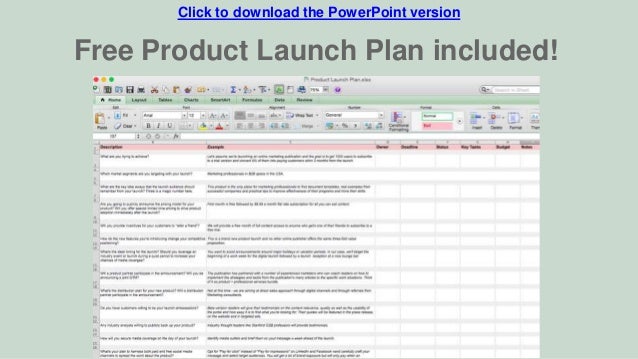 marketing plan template for tech startups launch marketing plan template