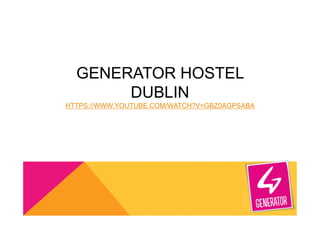 BUSINESS IDEA
Loyalty Program:
Creation in the client the will to look for Generator Hostel also in other
cities, in order...