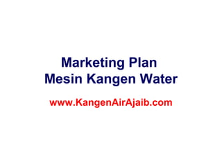 Marketing plankangenwater