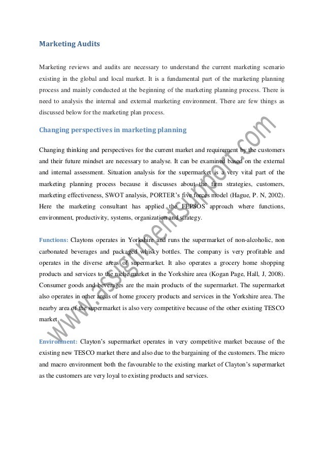 essay about marketing process