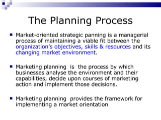 Marketing Planning Process