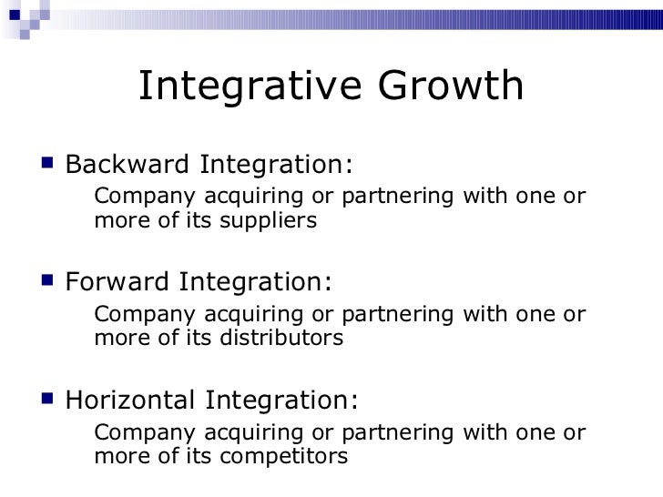 What is an intensive growth strategy?