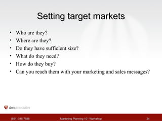 Marketing Planning Tutorial