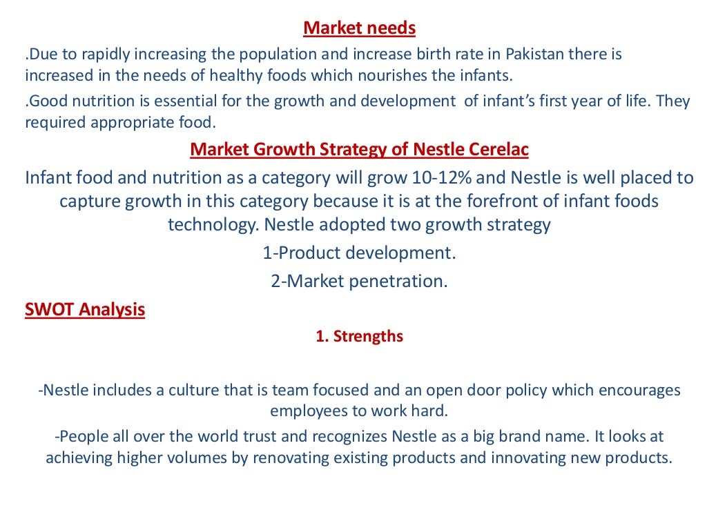 Marketing plan of nestle