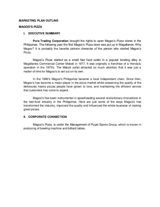 an executive summary of pizza huts strategic plan an executive summary of pizza huts strategic plan
