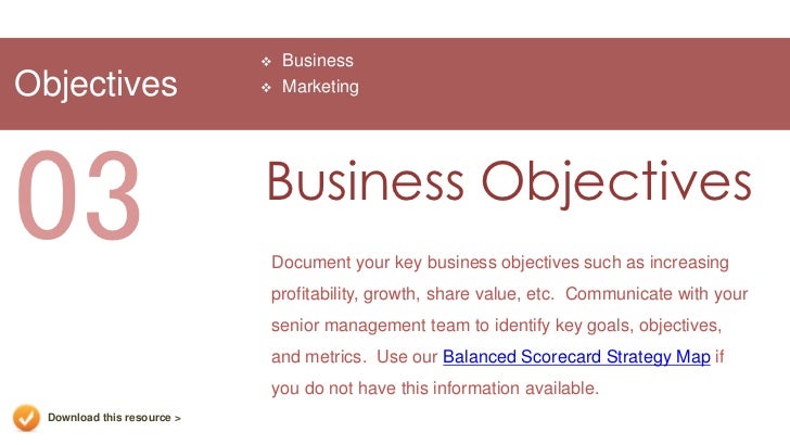 marketing plan presentation template