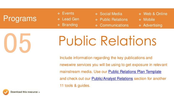 public relations powerpoint template