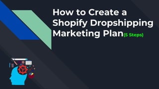 How to Create a
Shopify Dropshipping
Marketing Plan(5 Steps)
 