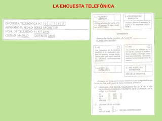 LA ENCUESTA TELEFÓNICA
 