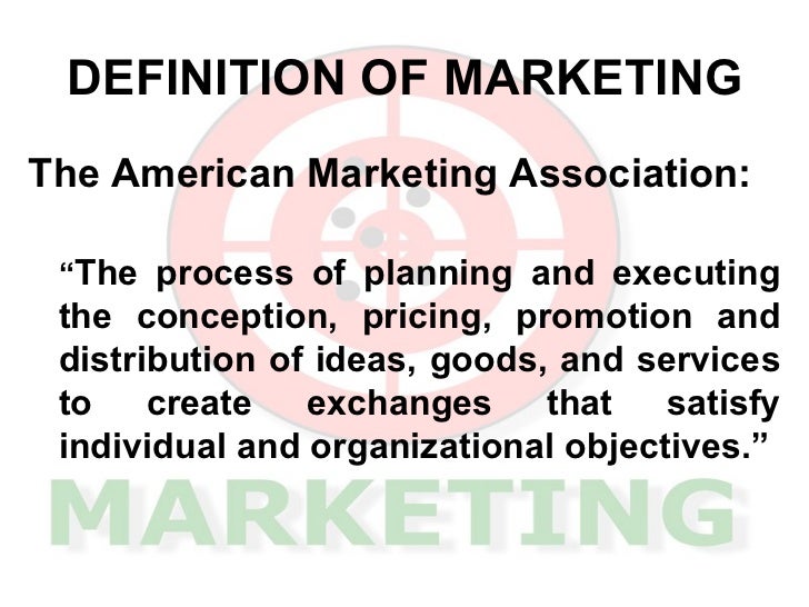 American Marketing Association Definition Of Marketing Marketing ppt