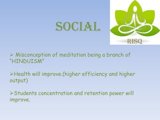 MEDITATION STEP 2						Main attempt is to concentrate more & more on the subtle-body so that we may forget the world & the body.Meditator is cautioned not to initiate any fresh thoughts & thus create agitations, instead quietening those that are already there. 