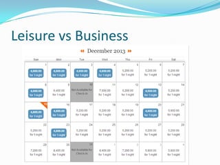 Leisure vs Business

 