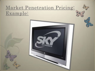 It may be useful if the product will launch into a new market.Market Penetration Pricing:To quickly penetrate the market, the company launches the product at relatively low price (P1), expecting to sell quantity Q1, and generate revenues equal to P1 times Q1 (the area of the shaded box).  The penetration strategy capitalizes on the downward sloping demand curve since the company can pick the price and, within some reasonable bounds, optimize the resulting short-run sales quantity