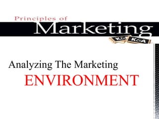 Analyzing The Marketing
ENVIRONMENT
 