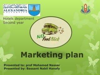 Hotels department
Second year
Marketing plan
 