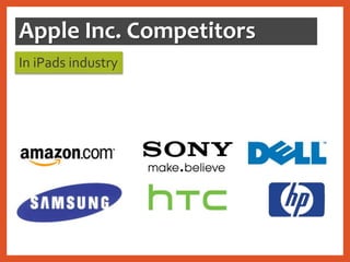 Apple Inc. Competitors
In iPads industry
 