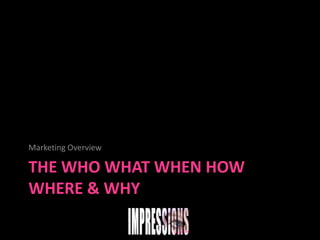  Marketing Mix (7 P’s)