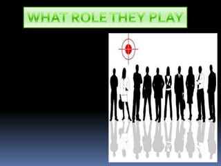 WHAT ROLE THEY PLAY